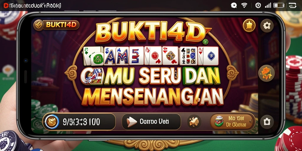 Screenshot utama gameplay BUKTI4D yang menampilkan suasana permainan Domino.