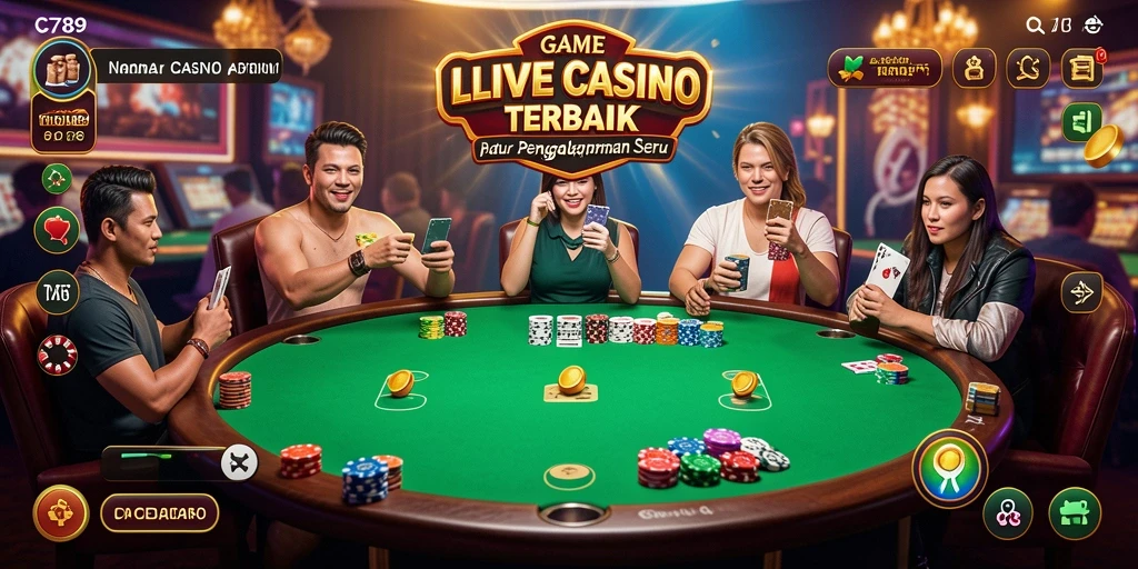 Screenshot C789 menampilkan dealer langsung dan gameplay seru.