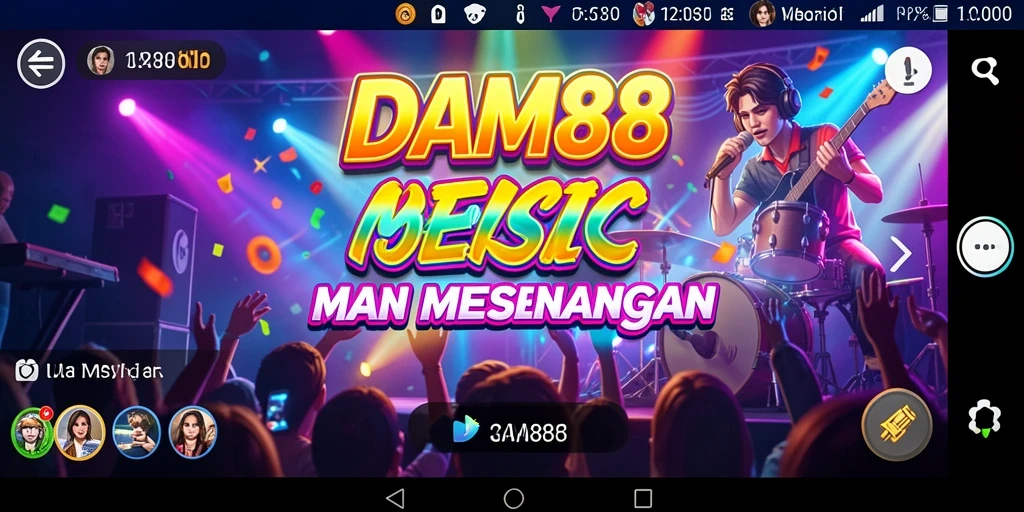 Tampilan gameplay menarik dan seru dari DAM88 yang penuh warna.