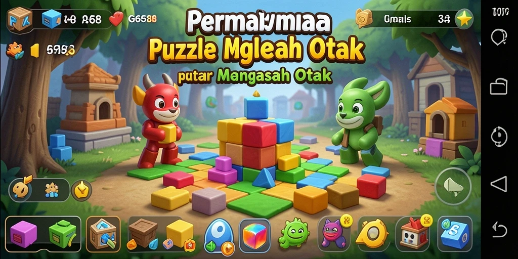 Tampilan gameplay menarik dari G668 dengan berbagai tantangan Puzzle.
