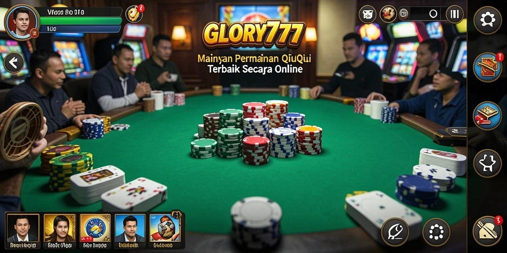 Tampilan gameplay QiuQiu yang mendebarkan di GLORY777.