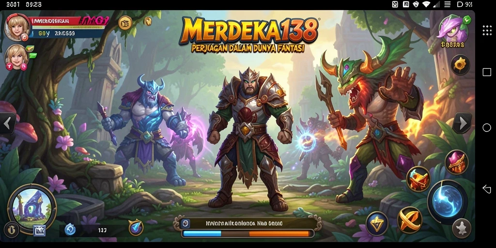 Tampilan gameplay menarik dengan pertarungan seru dalam RPG.