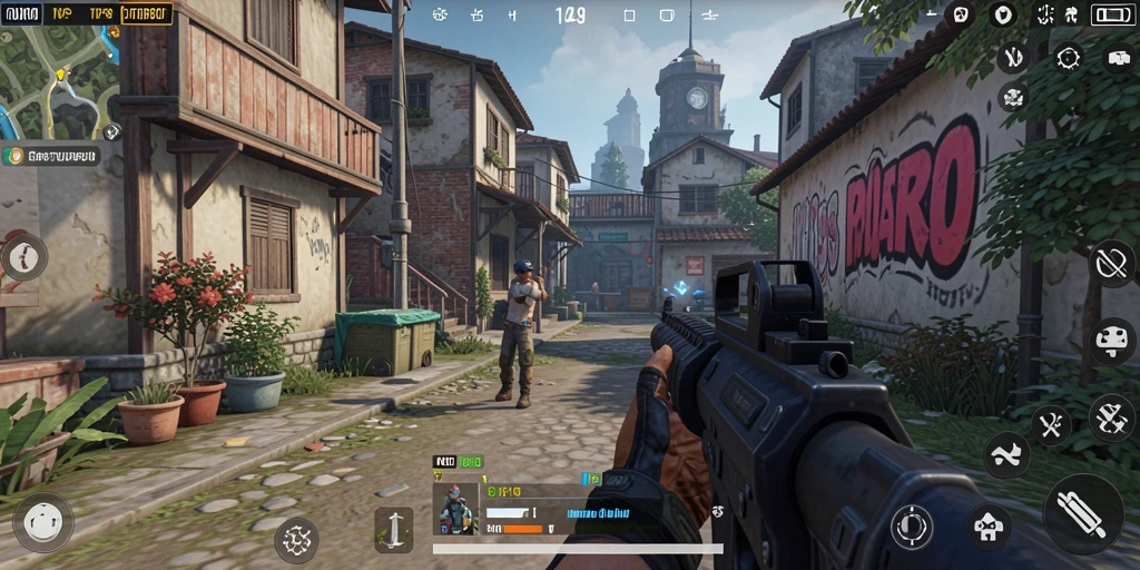 Tampilan gameplay menarik N9TURBO dalam aksi seru.