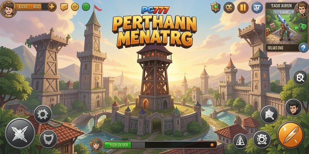 Gameplay menarik dalam strategi Tower Defense.