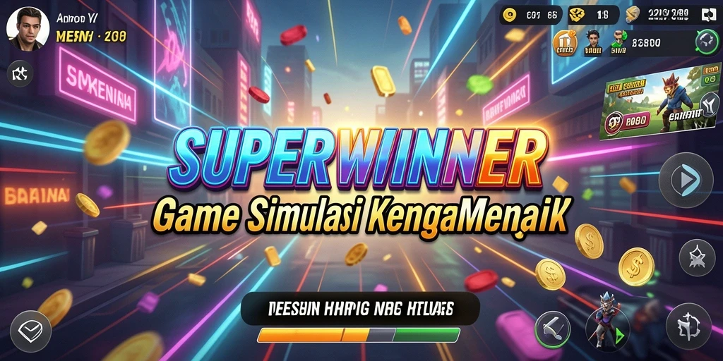Tangkapan layar dari gameplay seru di SUPERWINNER