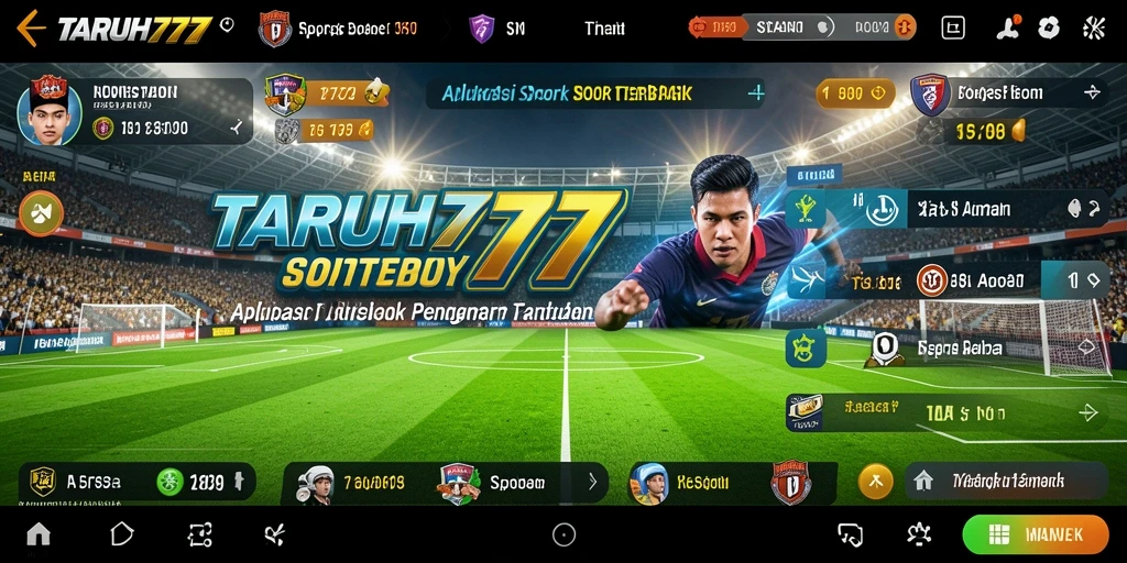 Tampilan gameplay seru dari aplikasi TARUH777 Sportsbook.