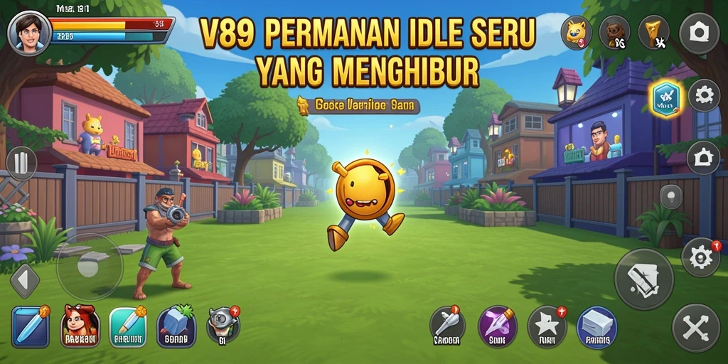 Tangkapan layar V89 menampilkan gameplay yang santai dan menarik.