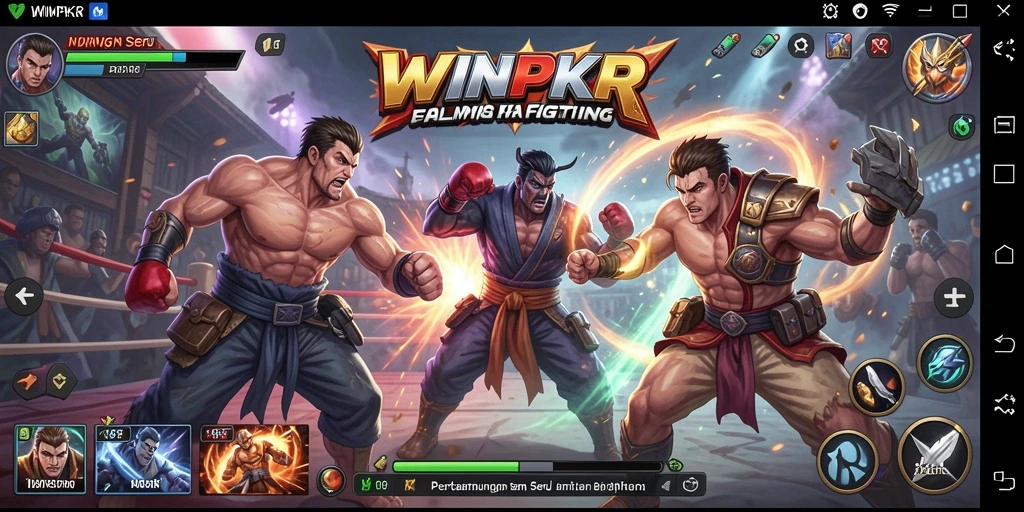 Tampilan gameplay yang seru dan menegangkan di WINPKR.